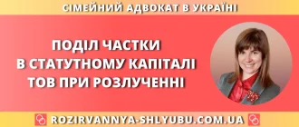 Поділ частки в статутному капіталі ТОВ при розлученні — юридична допомога адвоката