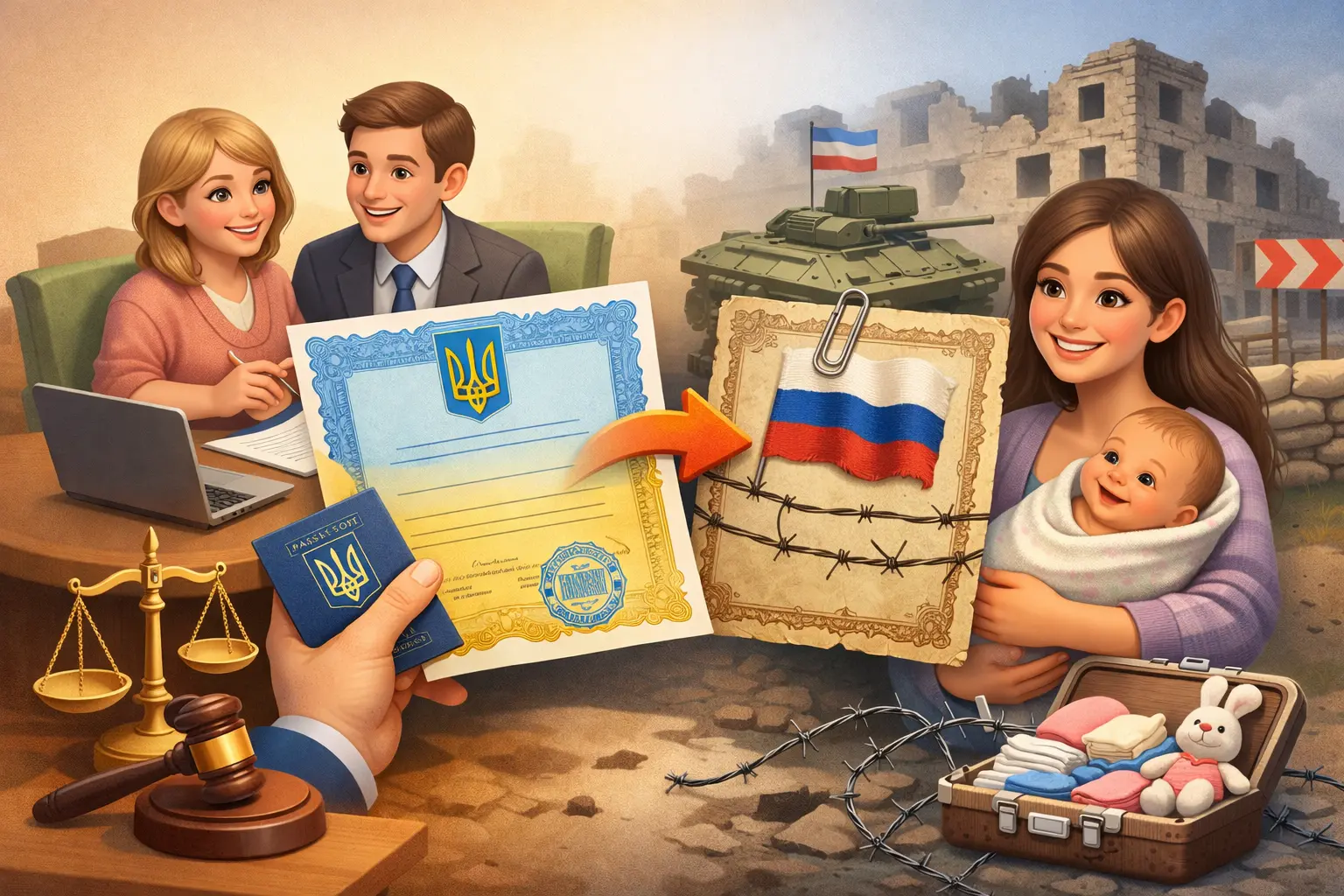 Оформление свидетельства о рождении ребенка с временно оккупированной территории