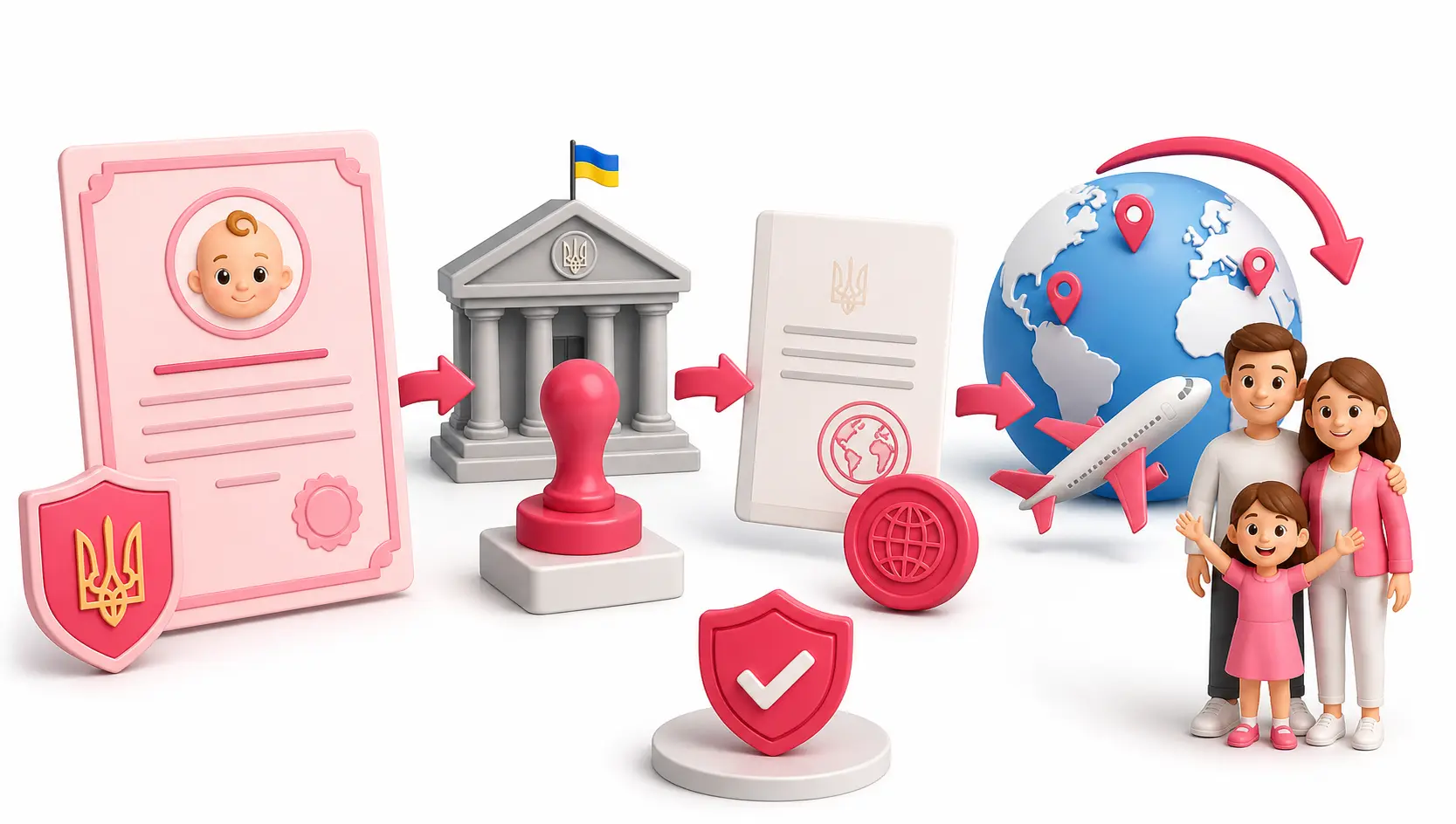 апостиль на свидетельство о рождении в Украине оформление документа для выезда за границу