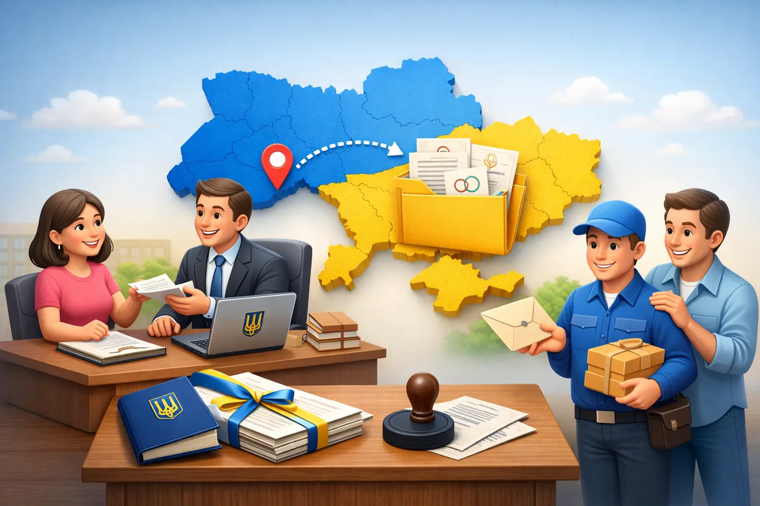 Повторное получение документов ЗАГС из другого региона Украины