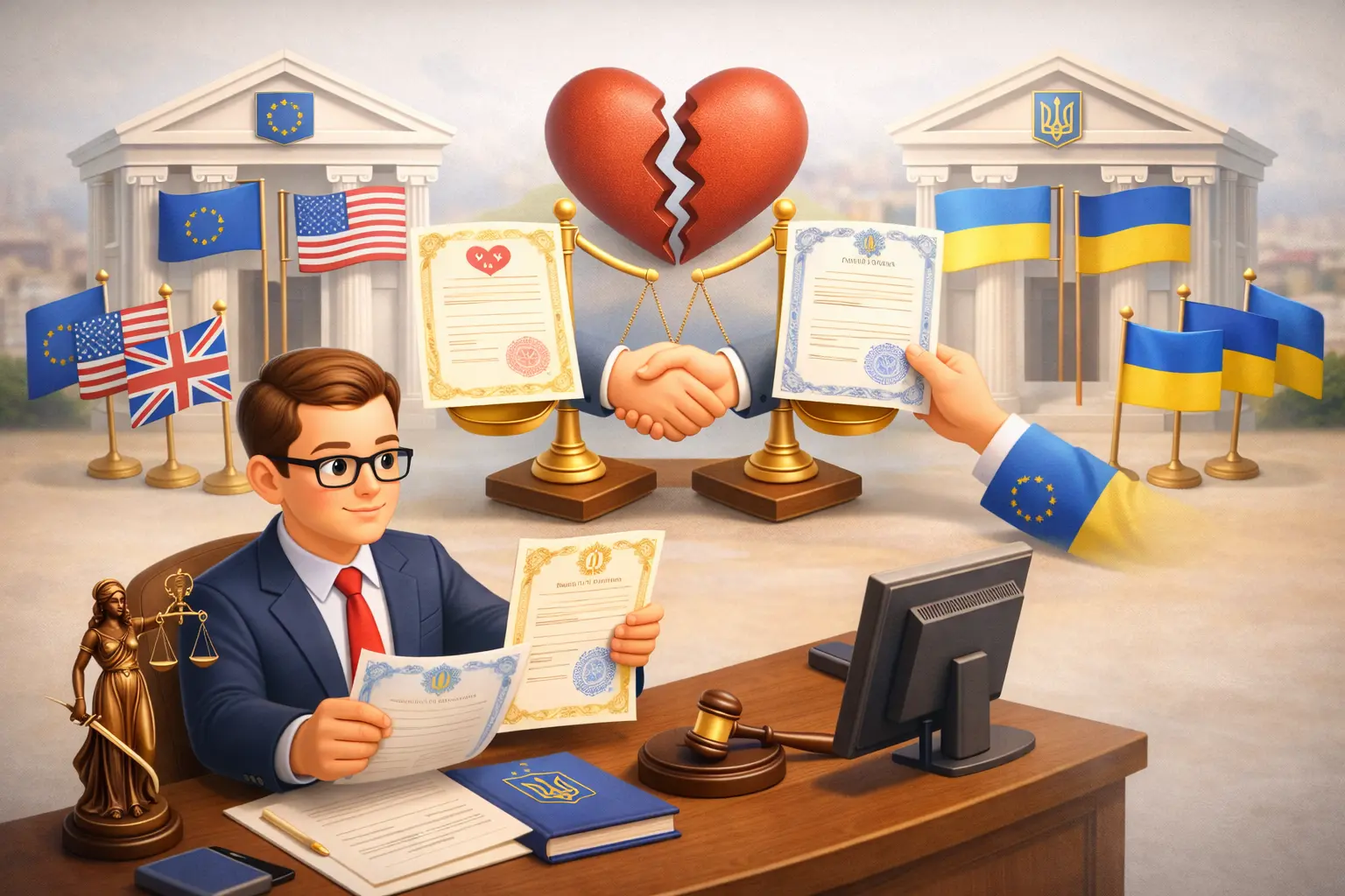 Признание иностранного решения суда о расторжении брака в Украине
