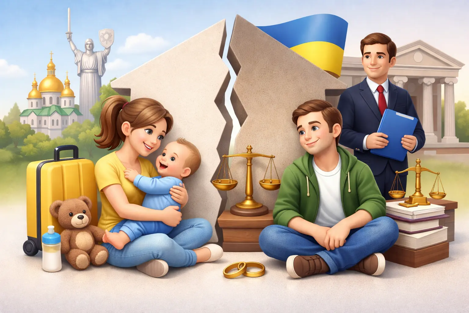 Развод с ребенком до одного года в Украине — правовые особенности